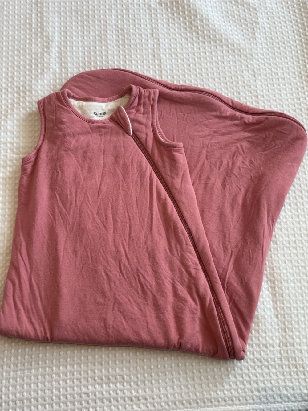 Kyte Baby Large Sleeveless Zip-Front Sleep Sack - Dusty Rose